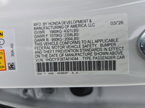 New 2026 Honda Accord LX image 35