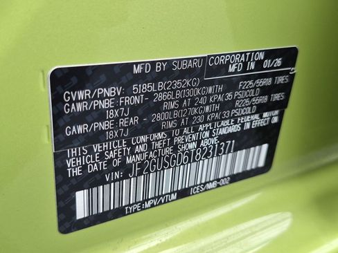 Used 2026 Subaru Crosstrek 2.5i Sport AWD/4WD image 24