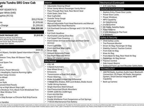 Used 2016 Toyota Tundra SR5 w/ SR5 Upgrade Package RWD image 27