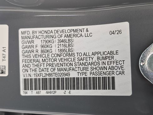 New 2026 Honda Civic Sport image 34