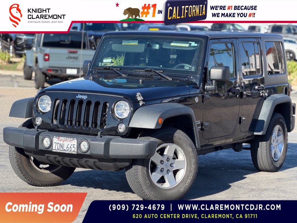 Used 2014 Jeep Wrangler Unlimited Sport w/ Quick Order Package 24S AWD/4WD image 1