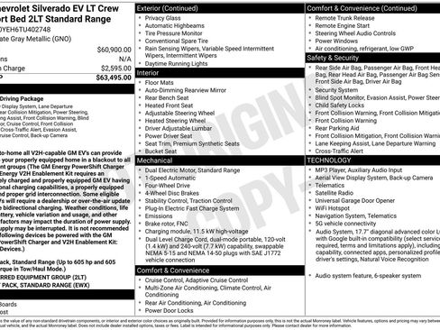 Used 2026 Chevrolet Silverado EV LT AWD/4WD image 51