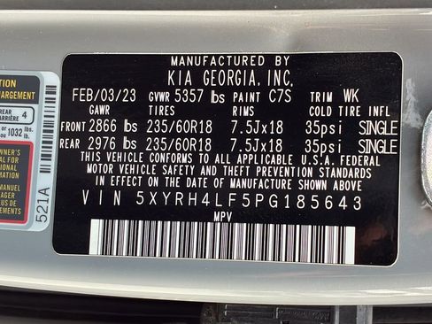 Used 2023 Kia Sorento EX w/ Panoramic Sunroof Package image 30