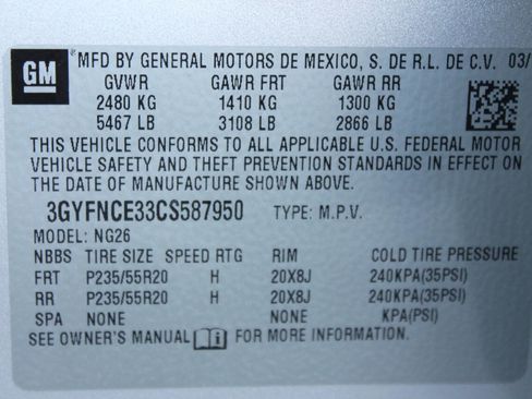 Used 2012 Cadillac SRX Premium w/ LPO, U-Rail D-Rings Package image 9