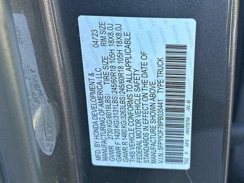Used 2023 Honda Ridgeline RTL-E image 27