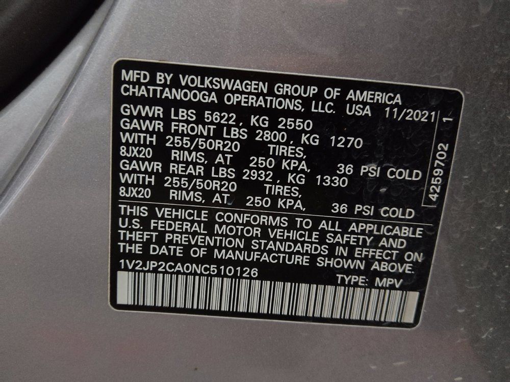 Used 2022 Volkswagen Atlas SE FWD image 33