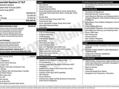 Used 2026 Chevrolet Equinox LT w/ Convenience Package II AWD/4WD image 6