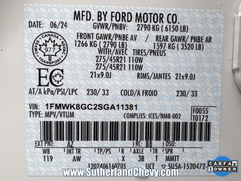 Used 2025 Ford Explorer ST image 57