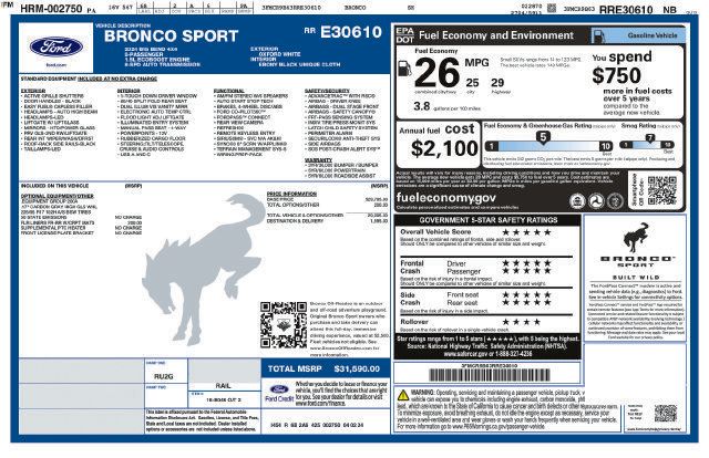 Used 2024 Ford Bronco Sport Big Bend AWD/4WD image 28