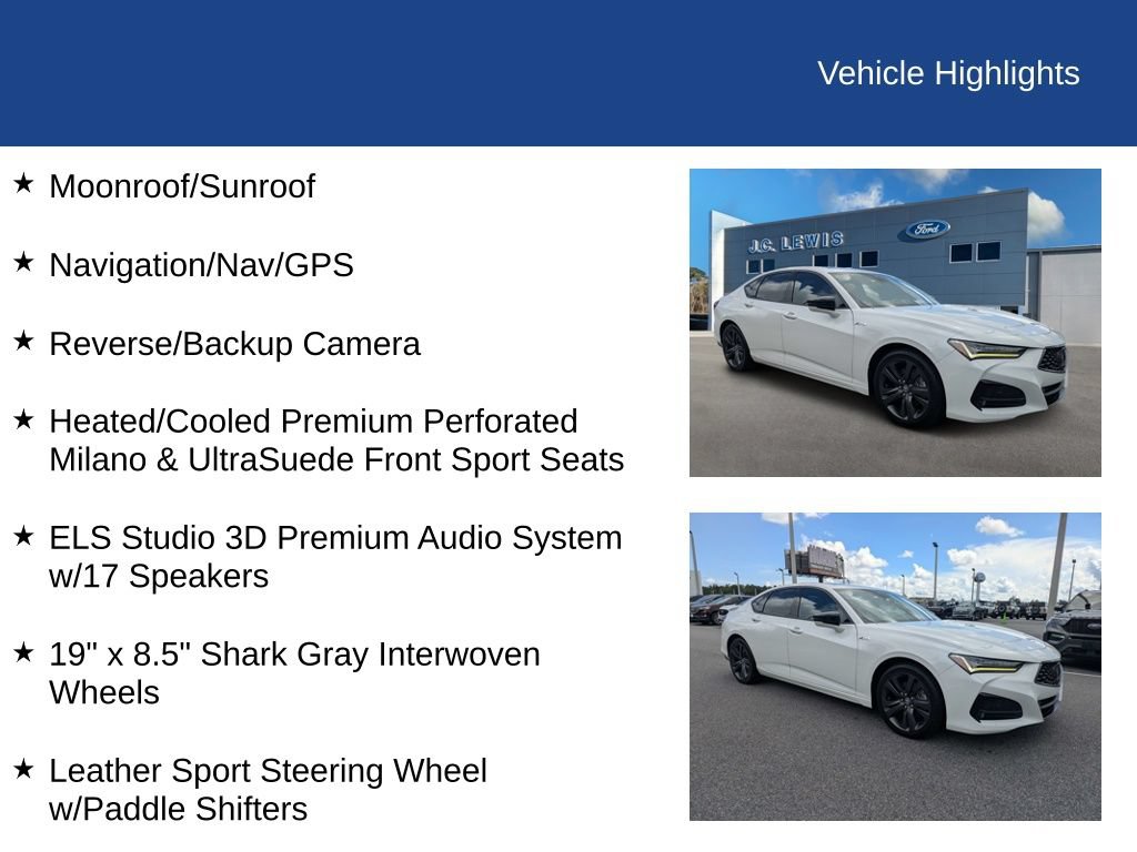 Used 2021 Acura TLX w/ A-SPEC Package AWD/4WD image 33