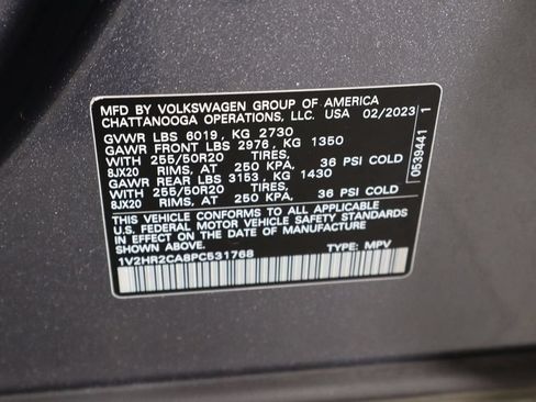 Used 2023 Volkswagen Atlas SE w/ Black Wheel Package AWD/4WD image 42