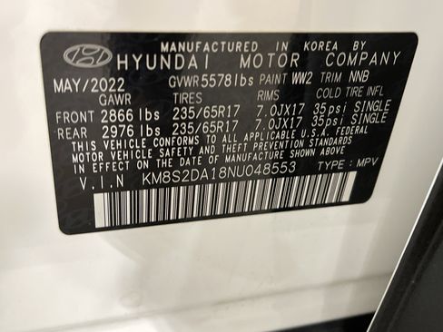 Used 2022 Hyundai Santa Fe Blue image 27