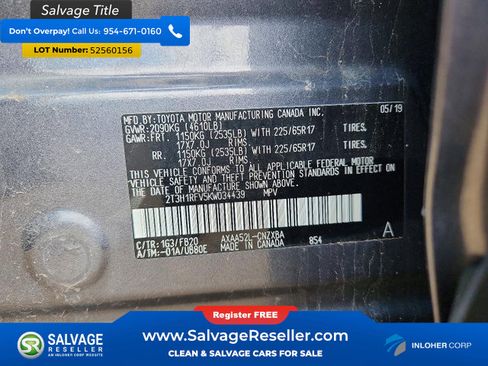 Used 2019 Toyota RAV4 LE w/ Carpet Mat Package FWD image 17