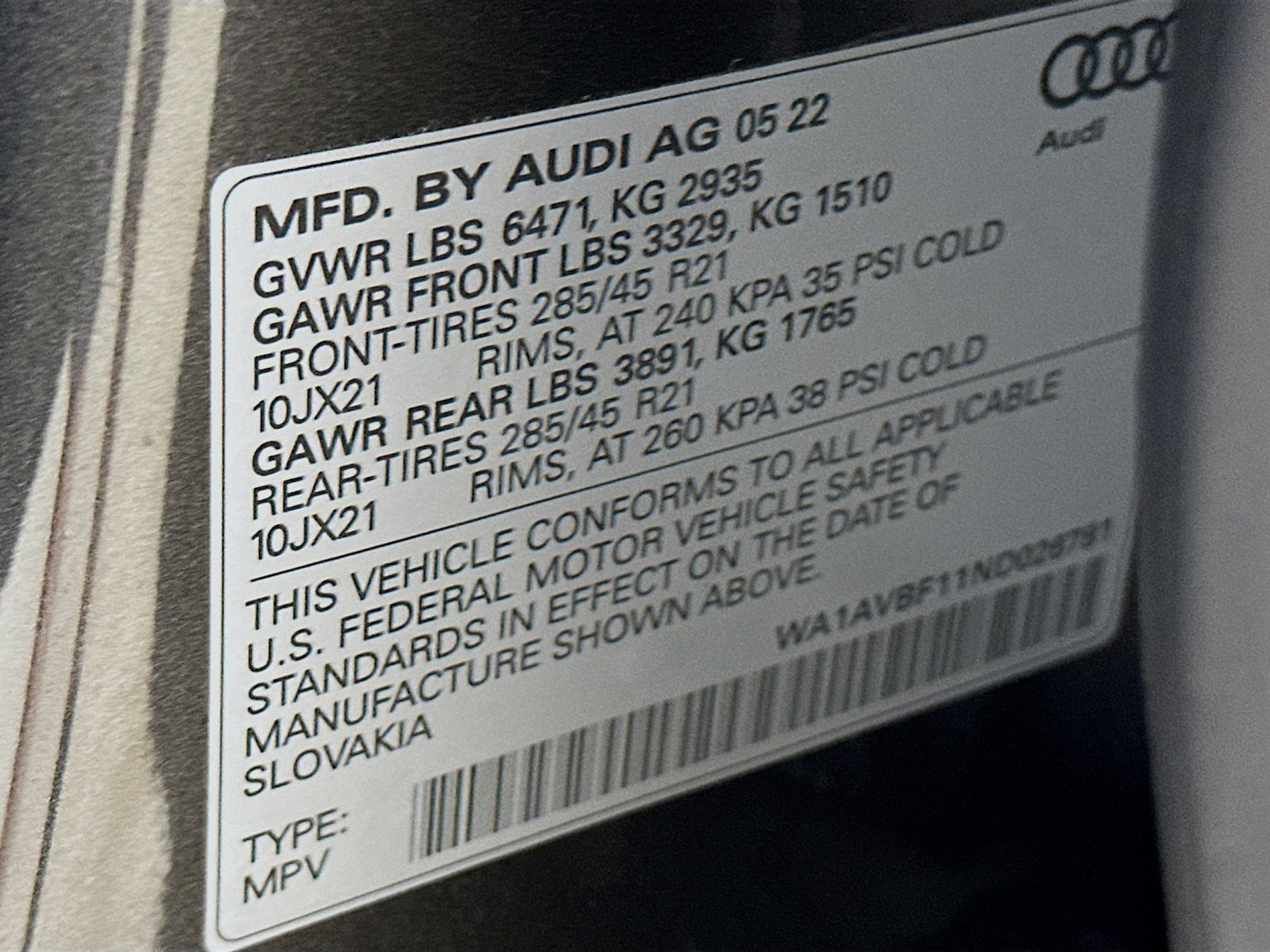 Certified 2022 Audi Q8 Premium AWD/4WD image 49