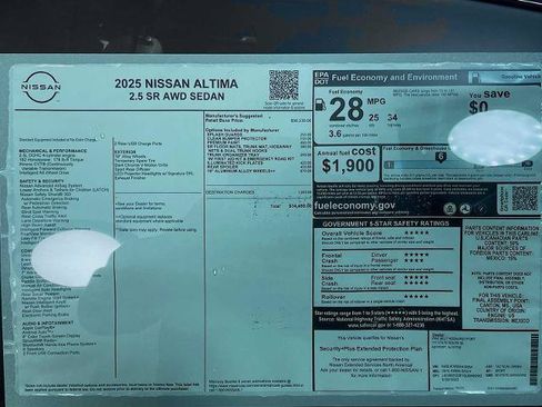 Certified 2025 Nissan Altima 2.5 SR AWD/4WD image 6