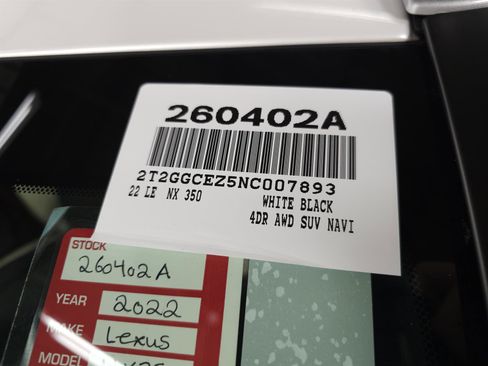 Used 2022 Lexus NX 350 AWD w/ Accessory Package 2 image 32