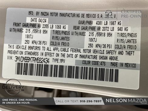 Certified 2024 MAZDA CX-30 AWD 2.5 S w/ Select Sport Pkg image 52