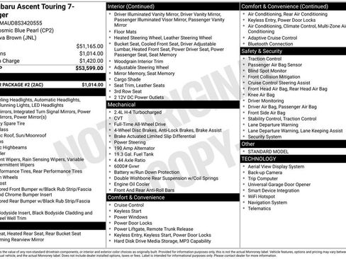 Certified 2025 Subaru Ascent Touring w/ Popular Package #2 AWD/4WD image 28