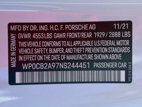 Certified 2022 Porsche 911 Carrera 4S w/ Sport Package AWD/4WD image 36