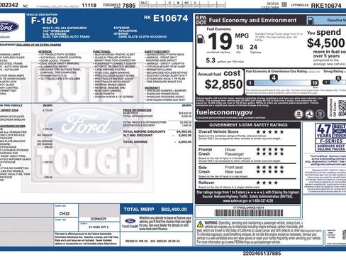 Certified 2024 Ford F150 XLT w/ Equipment Group 302A MID AWD/4WD image 32