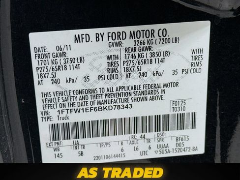 Used 2011 Ford F150 FX4 w/ FX Luxury Pkg AWD/4WD image 32