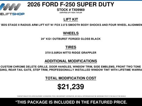 Used 2026 Ford F250 Platinum w/ Platinum Plus Package AWD/4WD image 2