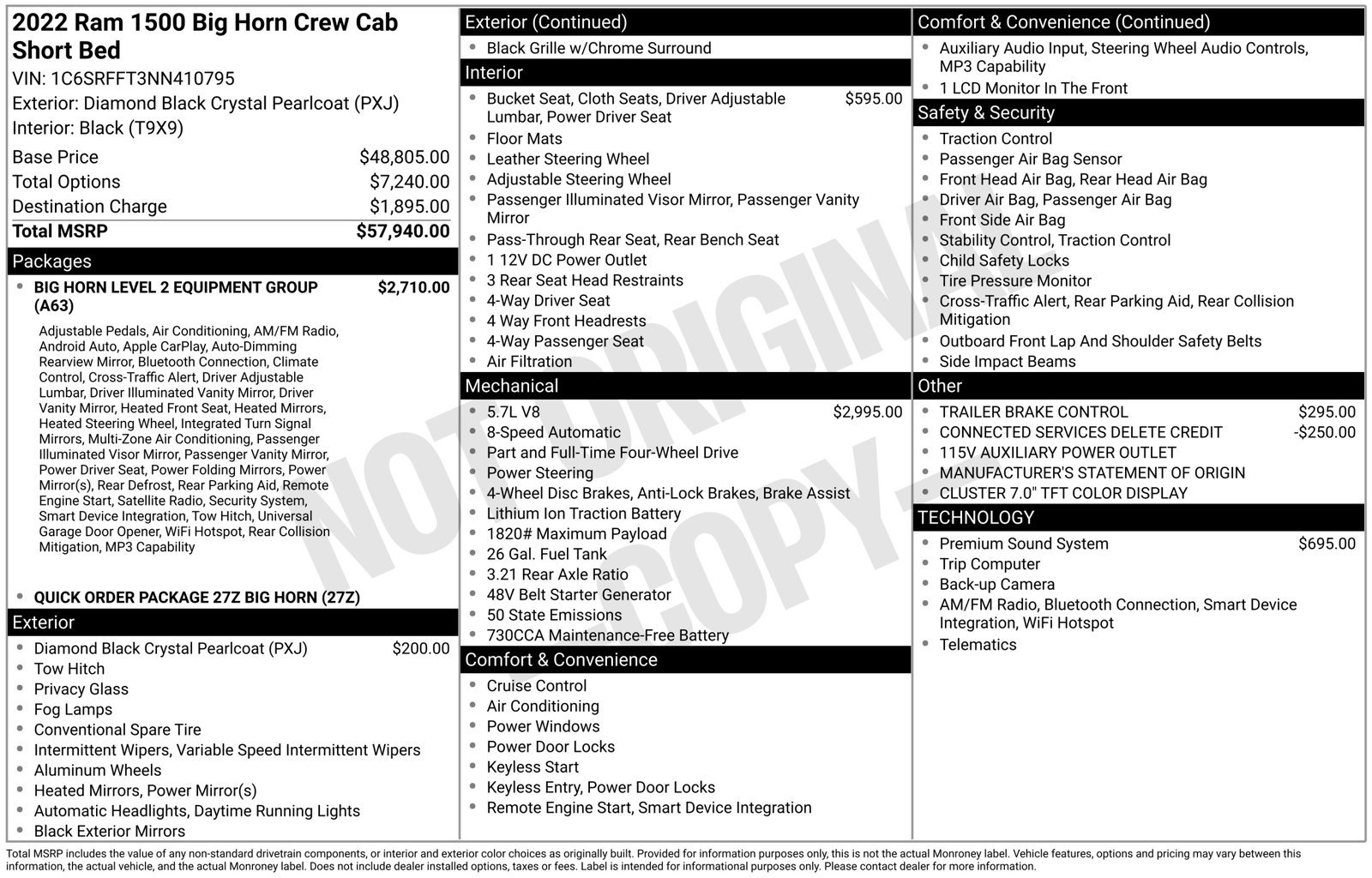 Used 2022 RAM 1500 Big Horn AWD/4WD image 35