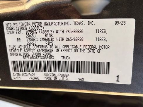 Used 2026 Toyota Tundra SR5 w/ SX Package image 31