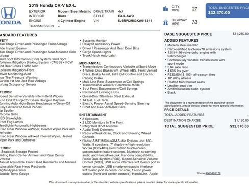 Used 2019 Honda CR-V EX-L image 27