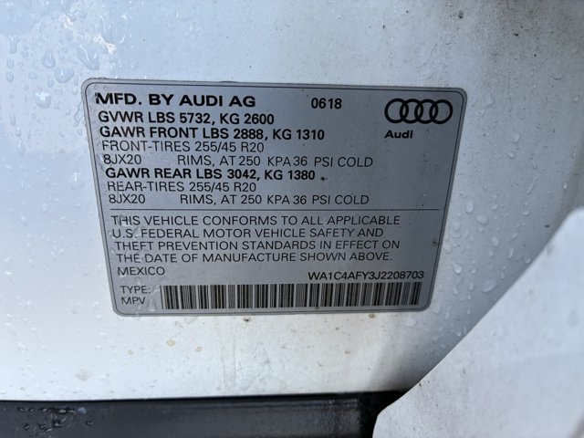 Used 2018 Audi SQ5 Prestige w/ Prestige Package AWD/4WD image 15