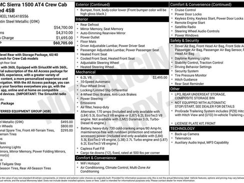 Used 2021 GMC Sierra 1500 AT4 AWD/4WD image 41