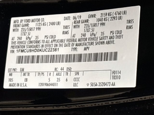 Used 2019 Ford Escape SEL AWD/4WD image 25