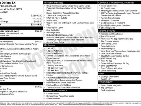 Used 2019 Kia Optima LX w/ LX 17" Wheel Package image 3