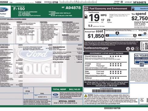 Used 2022 Ford F150 XLT w/ Equipment Group 302A High AWD/4WD image 6