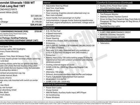 Used 2016 Chevrolet Silverado 1500 W/T w/ WT Fleet Convenience Package image 6