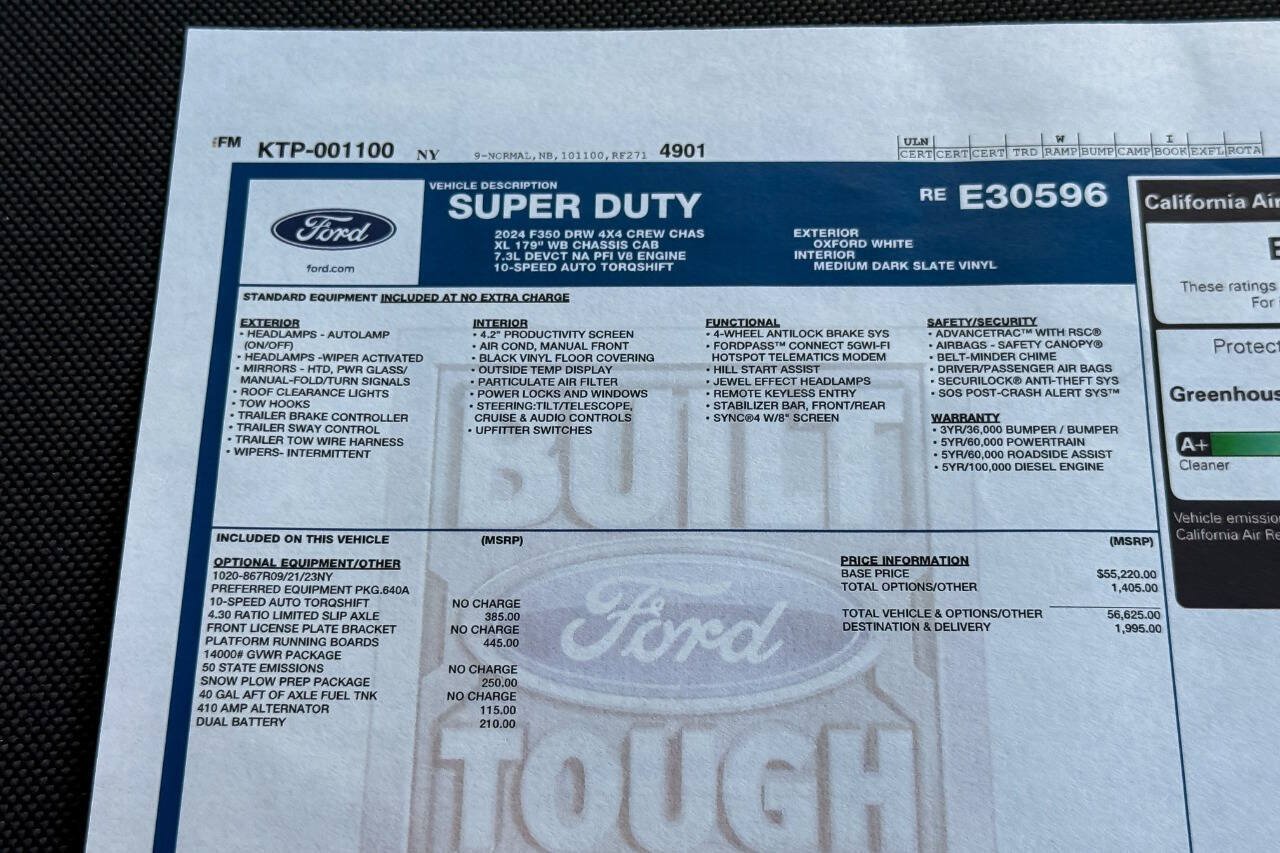 Used 2024 Ford F350 XL w/ Snow Plow Prep Package AWD/4WD image 37