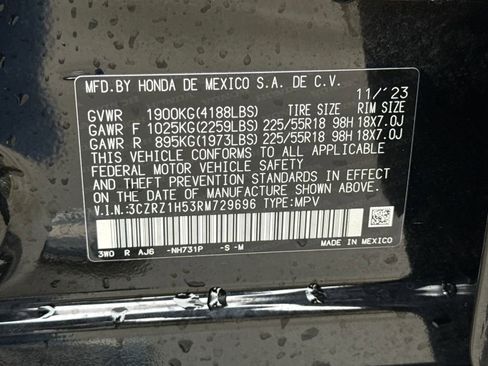 Certified 2024 Honda HR-V Sport image 29