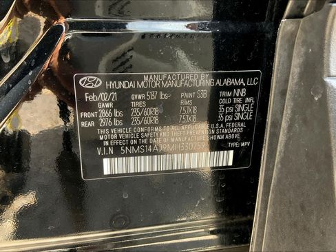 Used 2021 Hyundai Santa Fe SE FWD image 32