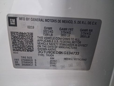 Used 2019 GMC Sierra 1500 SLT w/ SLT Premium Plus Package AWD/4WD image 27