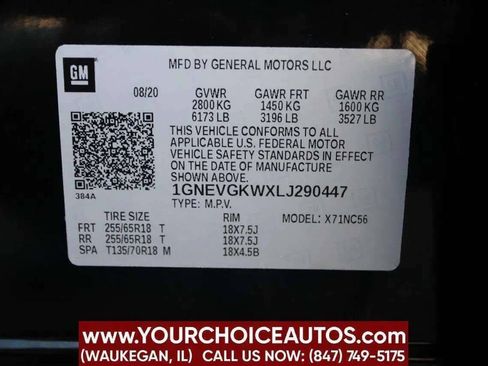 Used 2020 Chevrolet Traverse LT w/ Driver Confidence II Package image 29