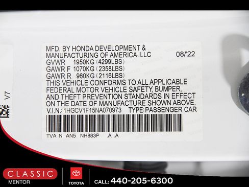 Used 2022 Honda Accord LX image 22
