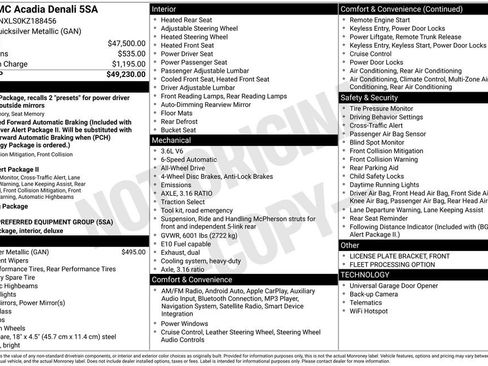 Used 2019 GMC Acadia Denali image 9