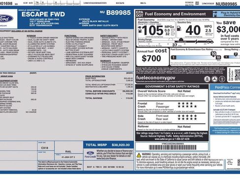 Certified 2022 Ford Escape SE w/ Convenience Package FWD image 12