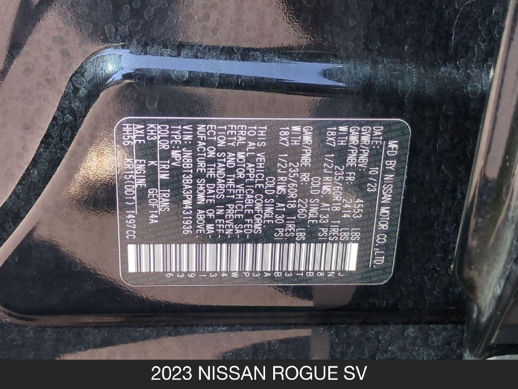 Certified 2023 Nissan Rogue SV FWD image 24