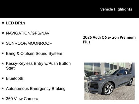 Used 2025 Audi Q6 e-tron Premium Plus w/ Premium Plus image 28
