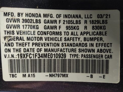 Used 2021 Honda Civic EX image 33