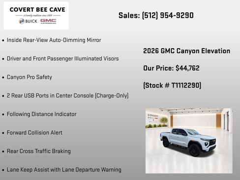 New 2026 GMC Canyon Elevation w/ Convenience Package AWD/4WD image 38