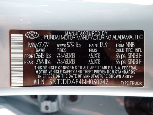 Used 2022 Hyundai Santa Cruz SEL Premium AWD/4WD image 20