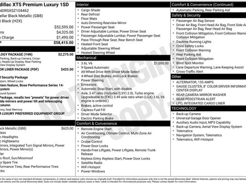 Certified 2025 Cadillac XT5 Premium Luxury w/ Technology Package AWD/4WD image 45