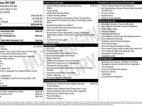 Used 2017 Lexus RX 350 AWD w/ Premium Package image 13